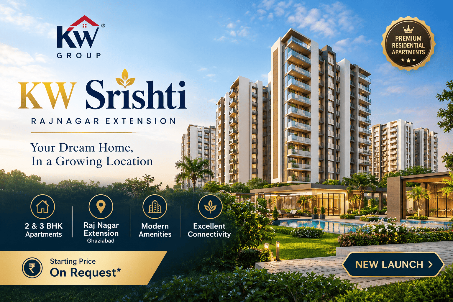 KW Srishti Raj Nagar Extension - Premium Apartments Ghaziabad